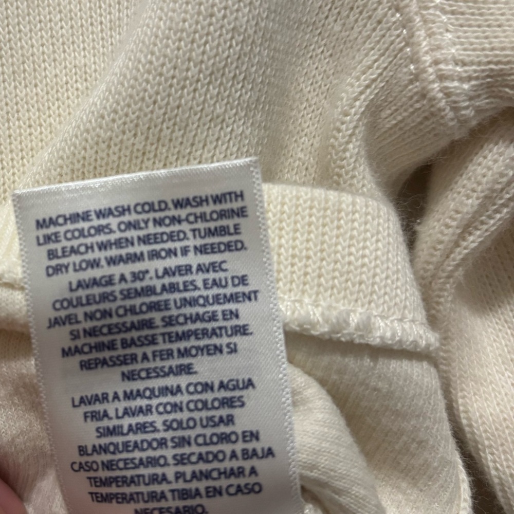 Polo by Ralph Lauren Ivory Cream Half-Zip Cotton Sweater, Boys 4 Easter Preppy - Picture 6 of 8
